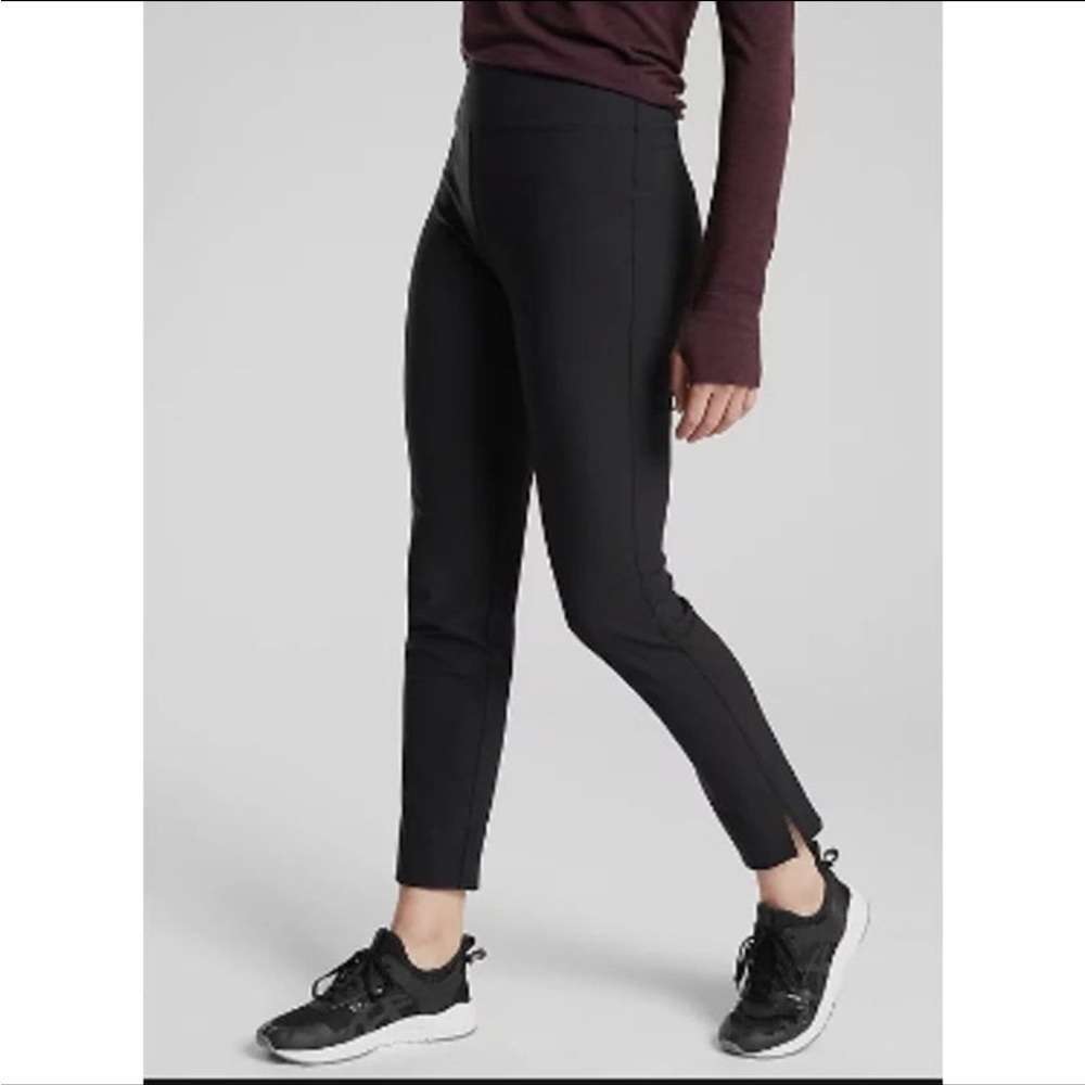 ATHLETA Wander Slim Ankle Pants Black High Rise Size 2 XS Walking Hiking Casual - Picture 7 of 14